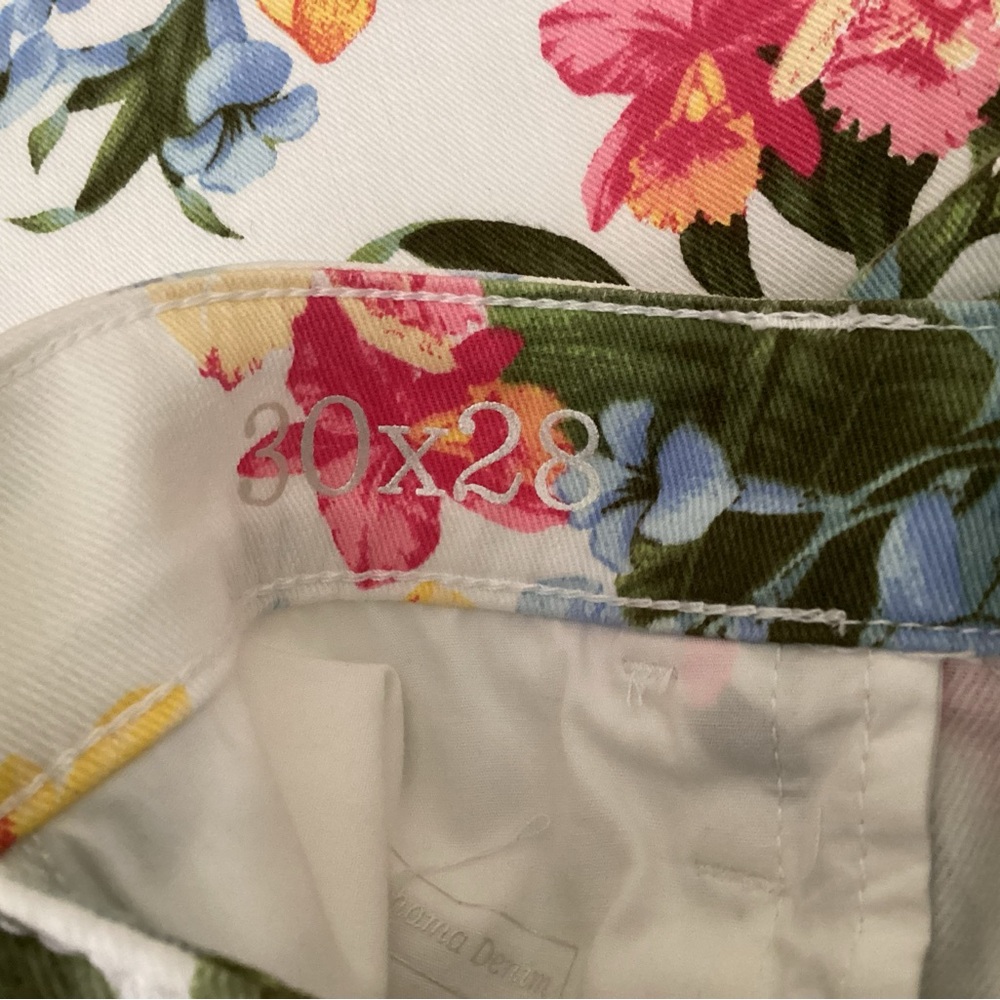 Tommy Bahama Floral Skinny Jeans Sz 30 - Picture 4 of 6